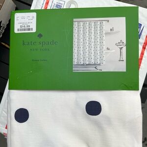 Kate spade navy dot shower curtain
